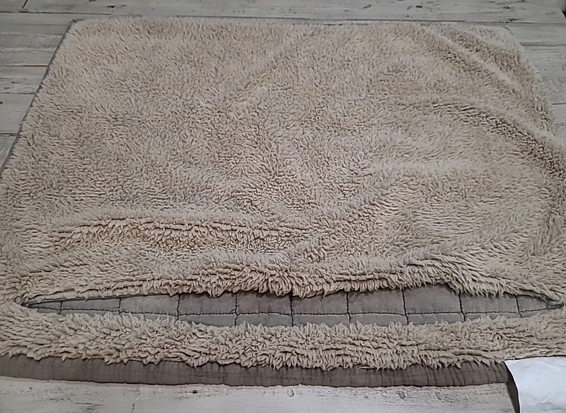 UGG Sample Standard 20"x26" Zip Pillow Cover Sham Sherpa & Quilted Grayish Brown gallery
