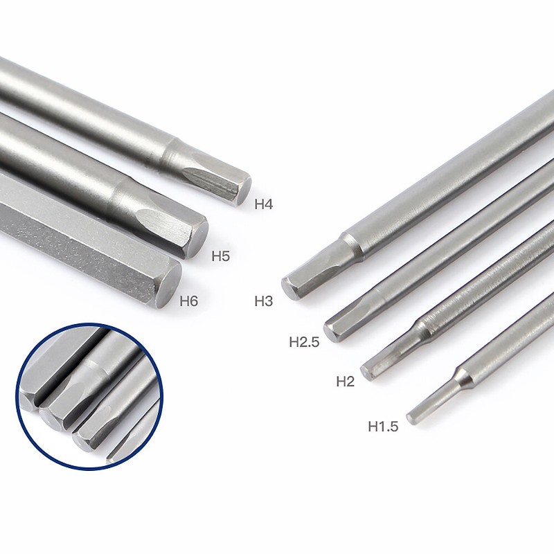 6mm Round Shank Hex Screwdriver Bit Magnetic Allen Key Drive Power Drill H1.5-H6 gallery