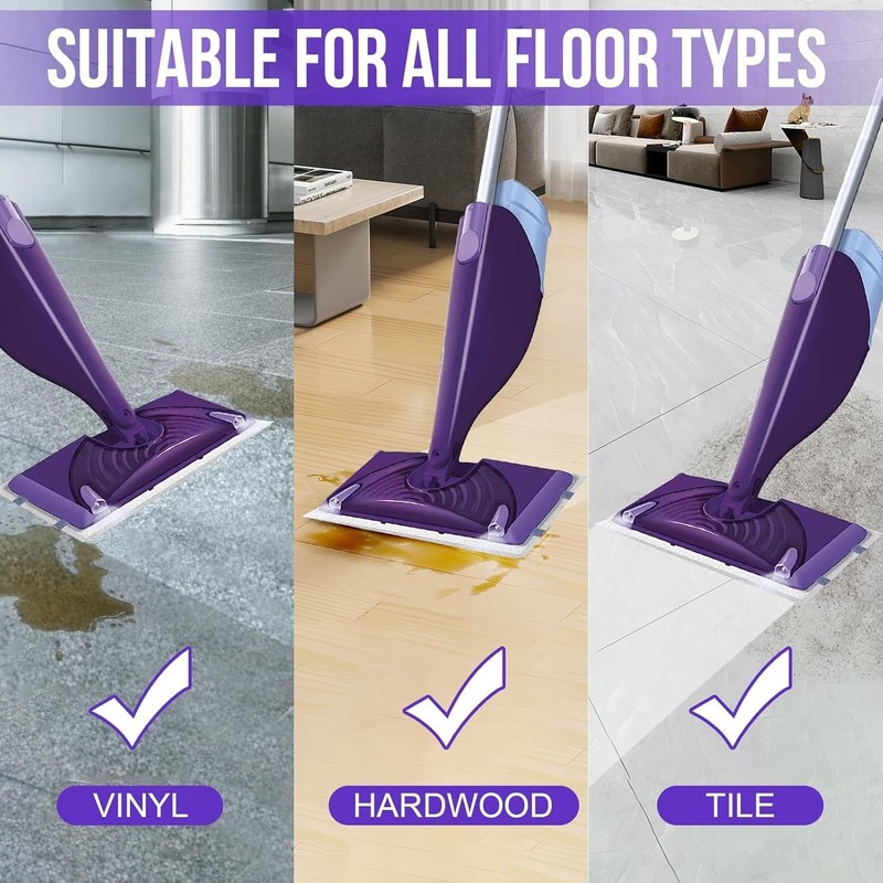 Compatible Disposable Mop Pad Refill for Wet Jet Mop - Super Absorbent 20 Count gallery