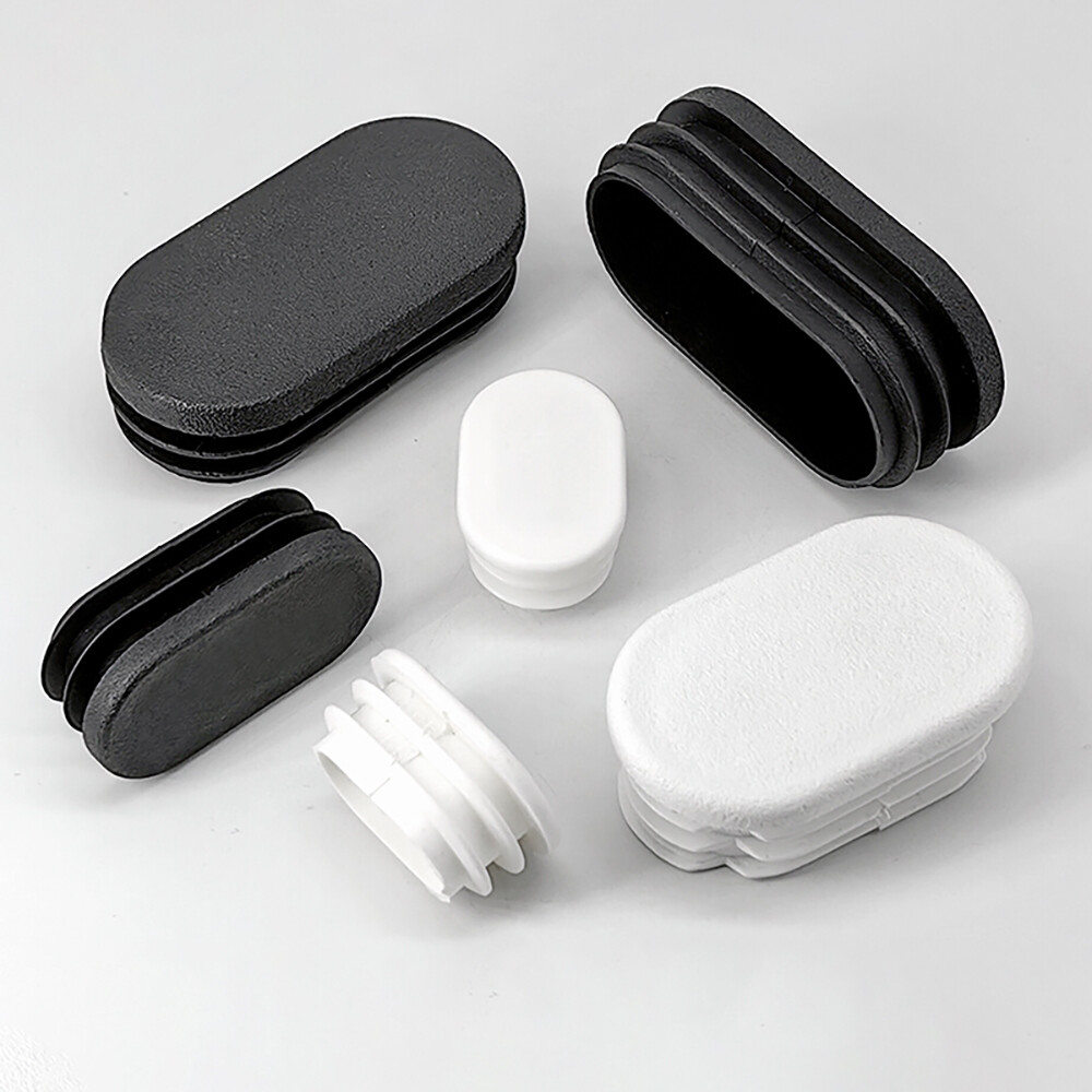 Oblong Tube Inserts - Black / White End Caps - Protector Bungs - Plastics(PP) gallery
