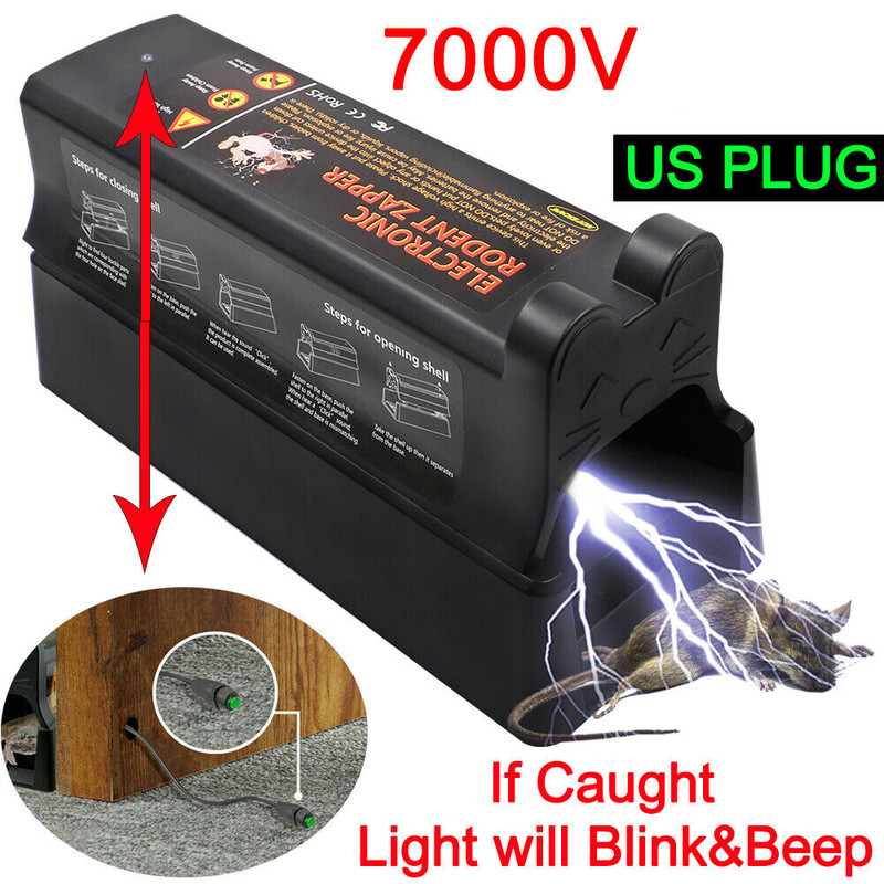 Electronic Humane Mouse Trap Pest Control Rat Killer Mice Electric Rodent Zapper gallery