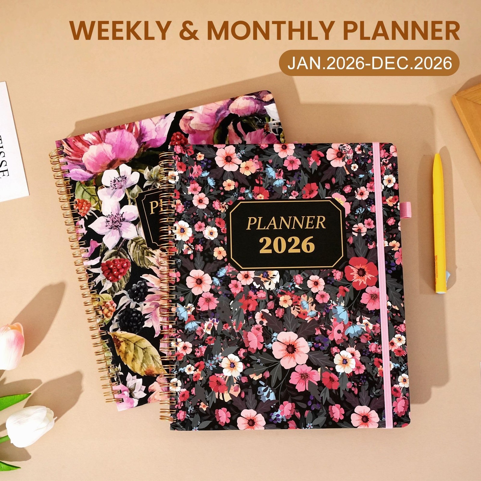 2026 Planner Weekly and Monthly Daily Hard Cover Calendar Planners 8.5 x 11 J... gallery