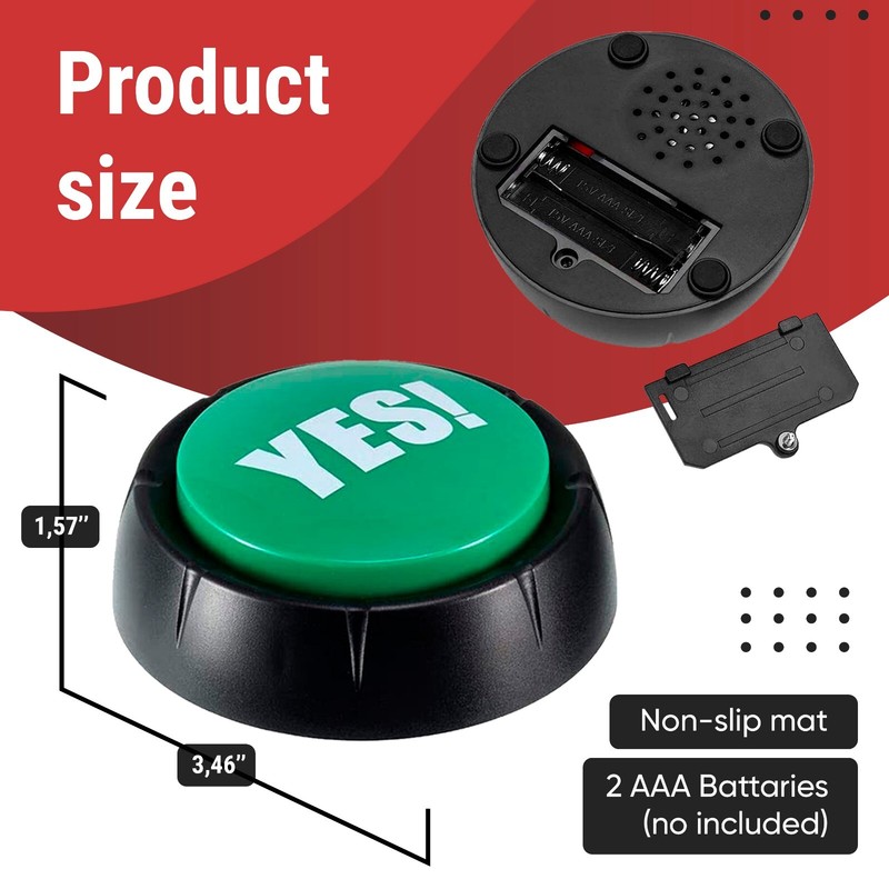 Yes No Button & Maybe Sorry Button, Yes No Button with sound, Answer Buzzers gallery