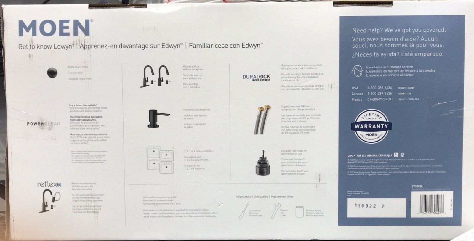 Moen Edwyn 87028BL Pulldown Kitchen Faucet Matte Black (B1) gallery