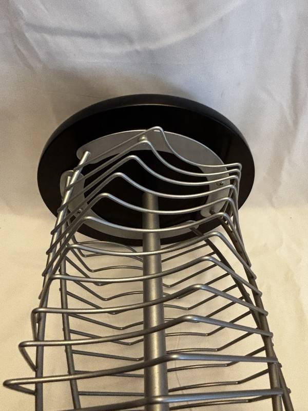 VTG CD STORAGE DISPLAY RACK ROTATING TWIST 42 CDS 14 INCHES TALL gallery