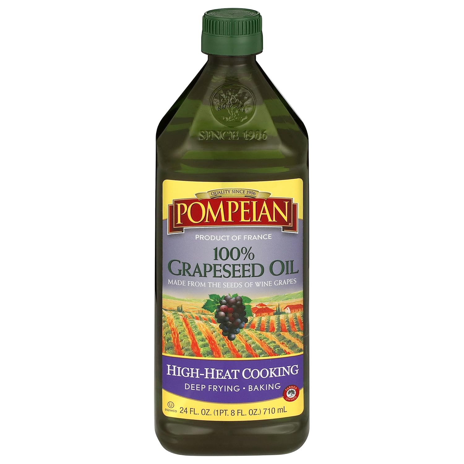 Grapeseed Oil Light Subtle Flavor High Heat Cooking Baking 24 FL OZ gallery