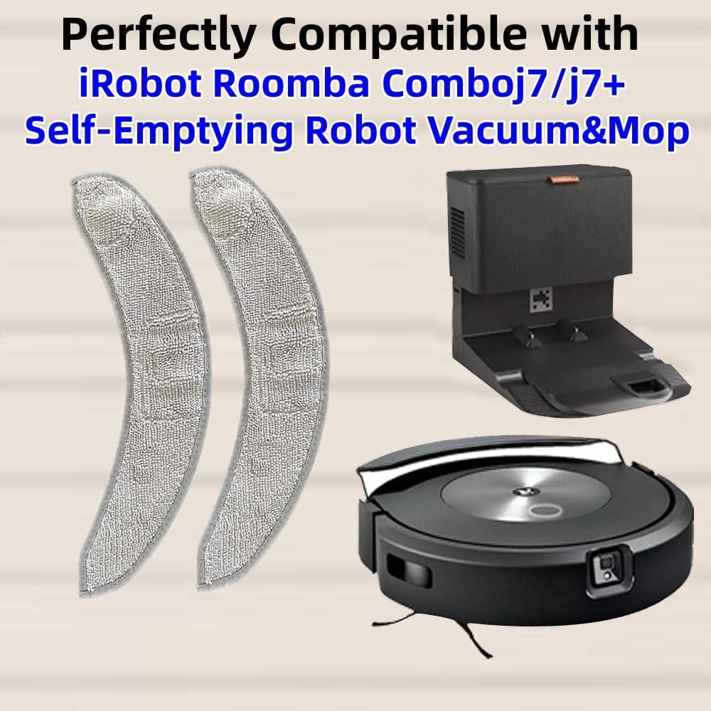 Mop pad Compatible with iRobot Roomba Combo j7 j7 Microfiber Mopping Pad gallery