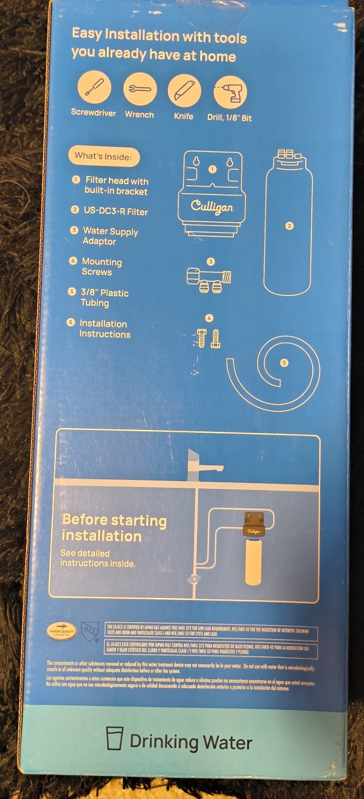 NEW Culligan US-DC3 Direct Connect Premium Water Filter System Free US Shipping gallery