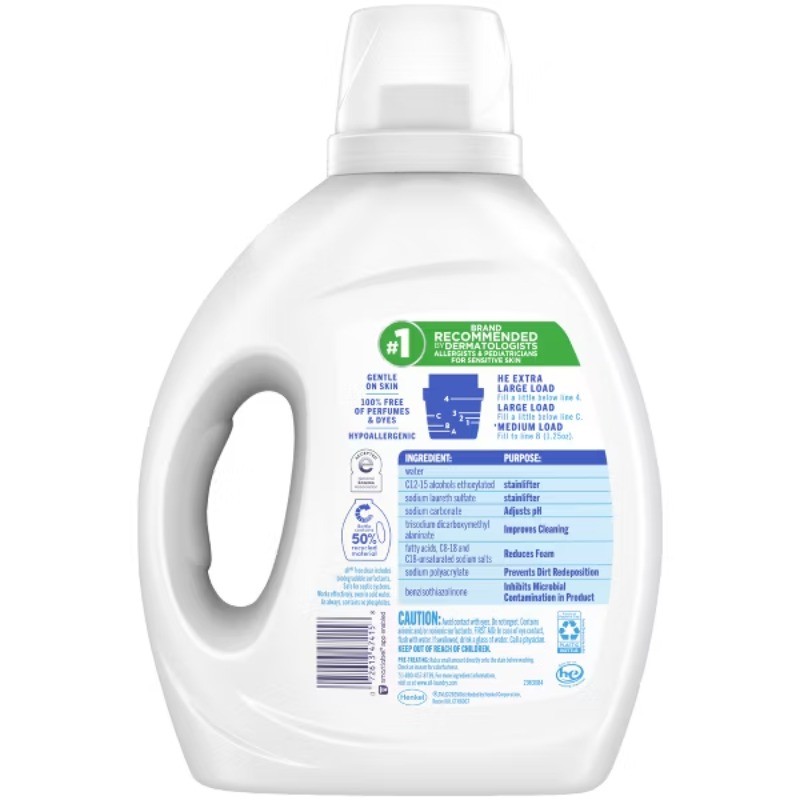 Unscented Free Clear for Sensitive Skin HE Liquid Laundry Detergent gallery