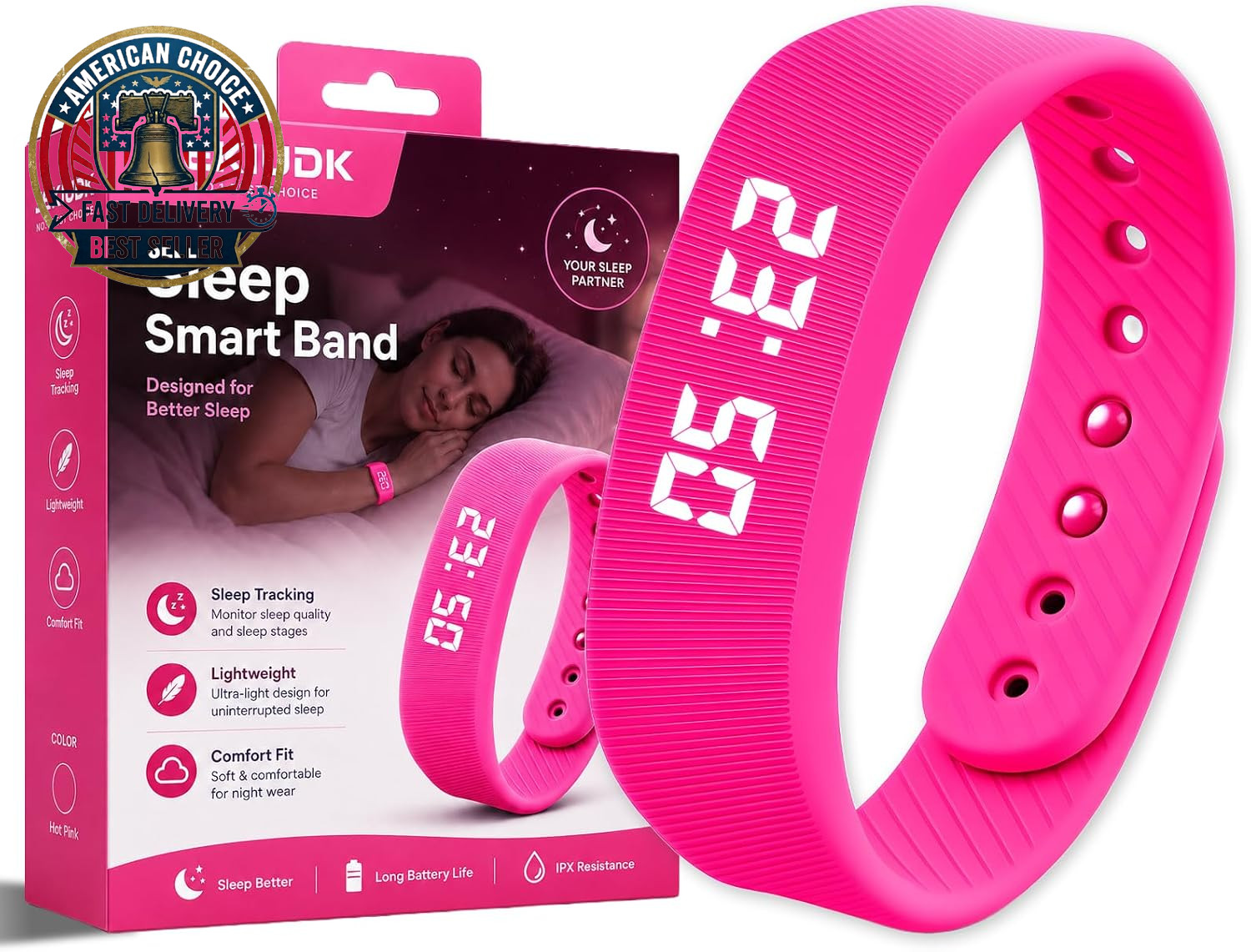 Alarm Clock Smart Watch Bracelets for Mens Digital Heavy Sleepers Vibrating Wris gallery