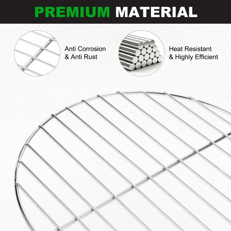 1 Pack Charcoal Grate Replacement, BBQ High Heat Steel Grill Grate [11.81 Inch] gallery