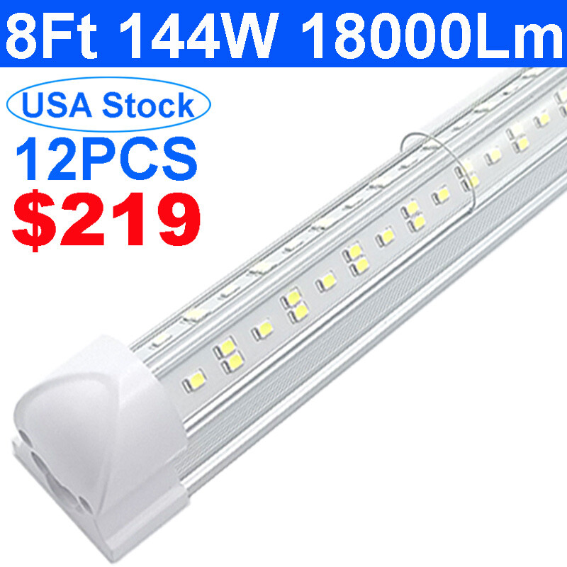 8' Led Shop Light Plug And Play, Brightest 8' Led Garage Light Fixture 144W gallery