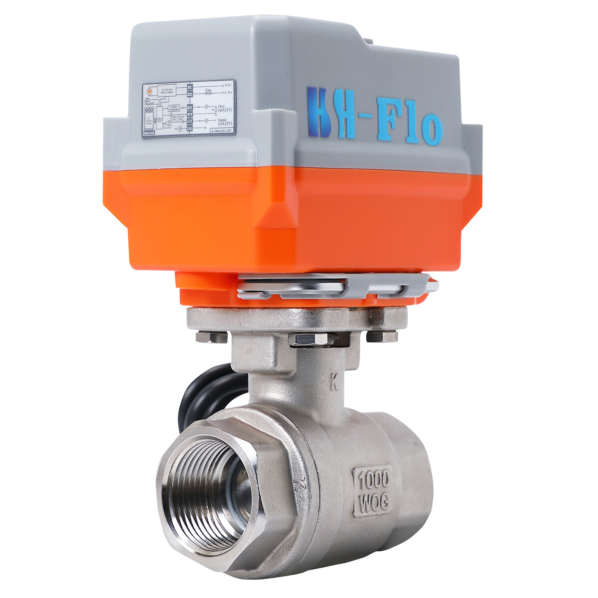 1 Sec Quick Respon 1/2"-2" 4-20ma 24V Proportional Integral Motorized Ball Valve gallery