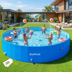 2026 Large Foldable Pool,Non-Inflatable Pool for Adult,Foldable Swimming Pool,Pl