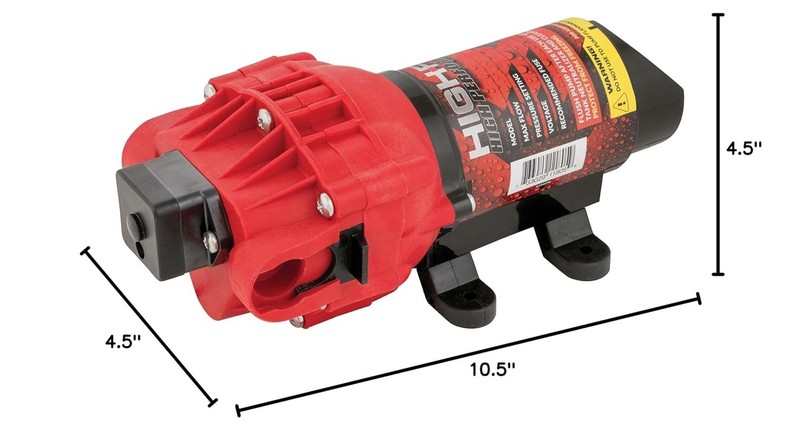 High Performance 12V Sprayer Pump - 2.4 GPM, 60 PSI gallery