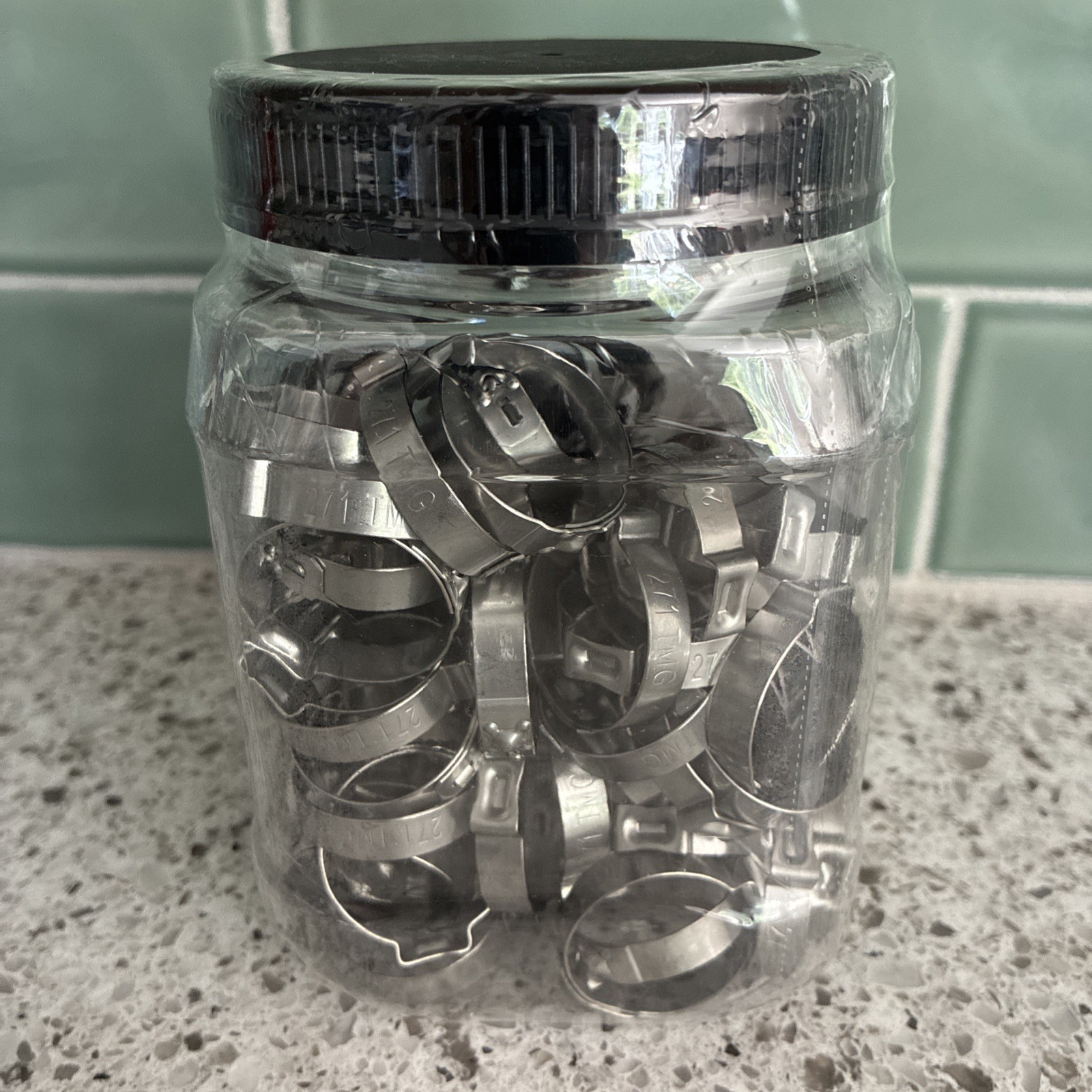 *100-Pack* Apollo 3/4 in. Stainless-Steel Poly Pipe Pinch Clamp Jar gallery