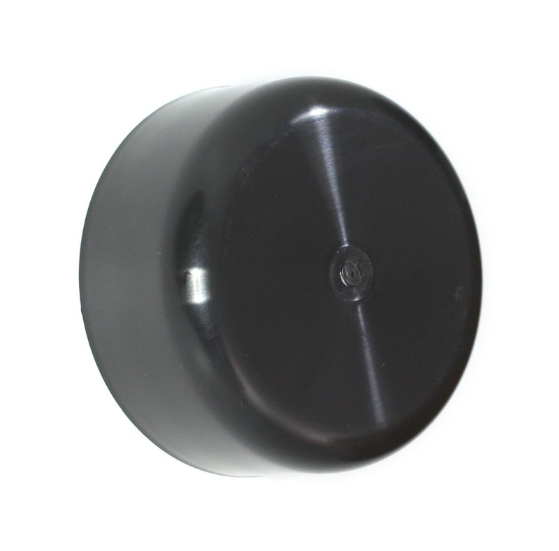 Fence Post Caps Black Plastic Round 3.5" (3 1/2") - Round Log Rail Post Caps gallery