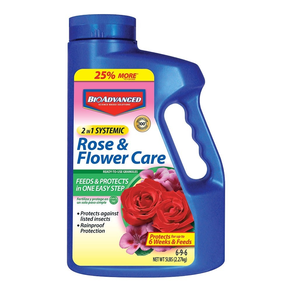 BioAdvanced 2-In-1 Systemic Rose and Flower Care, Granules For Insects,5lb-2Pack gallery