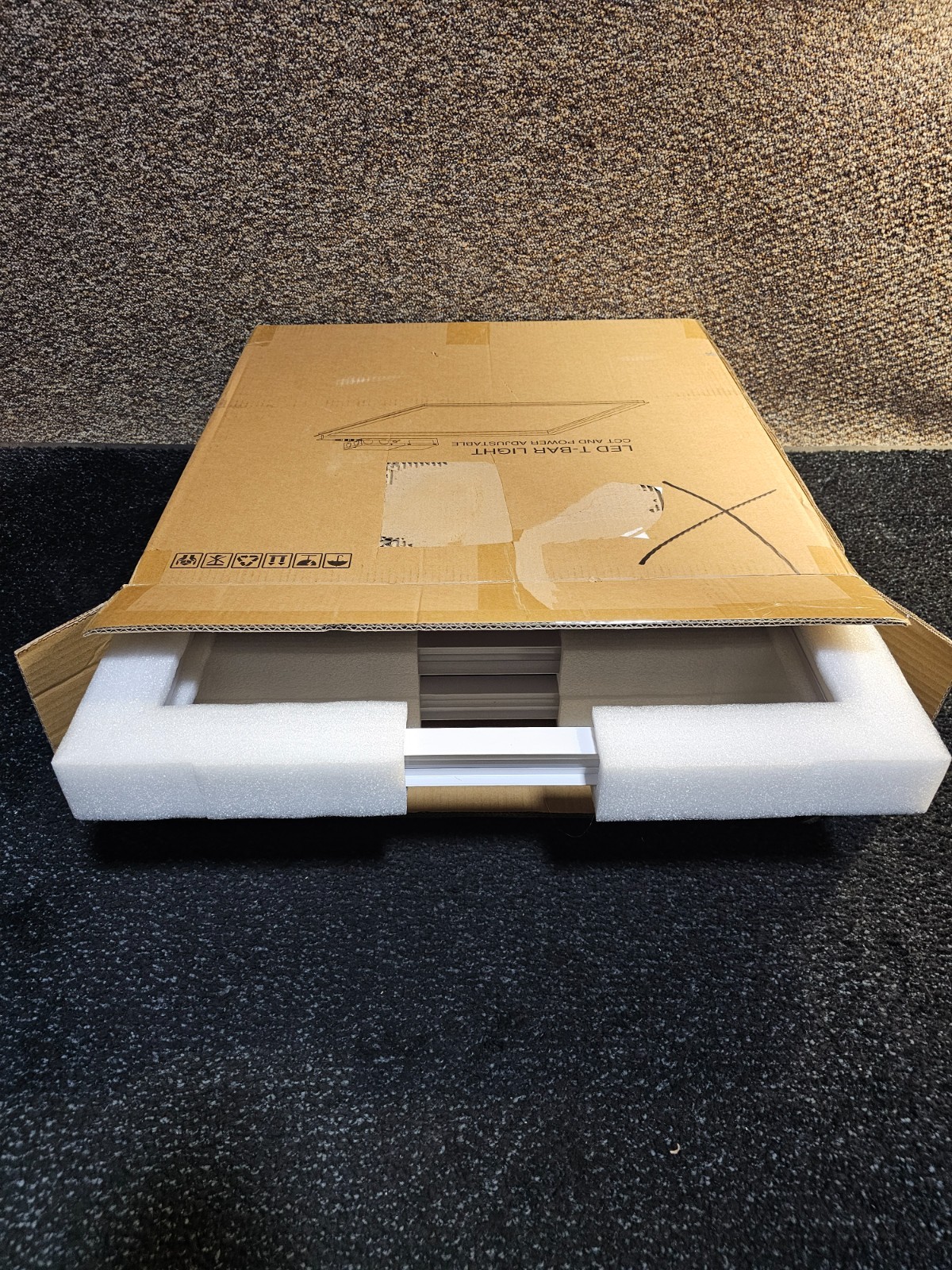 (QTY 3) LED T-Bar Panel Light 2x2, Tunable CCT & Wattage, 20W-40W, 3000K-6500K gallery