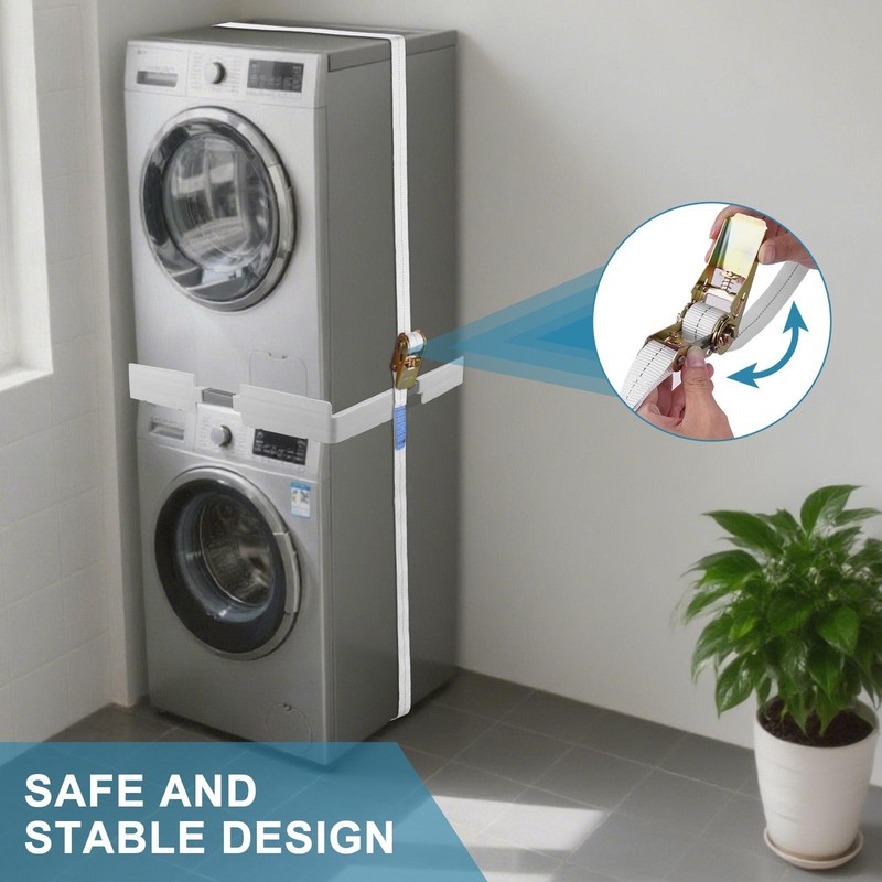 Universal Washer Dryer Stacking Kit with Sliding Shelf, Adjustable 21"– 27" gallery