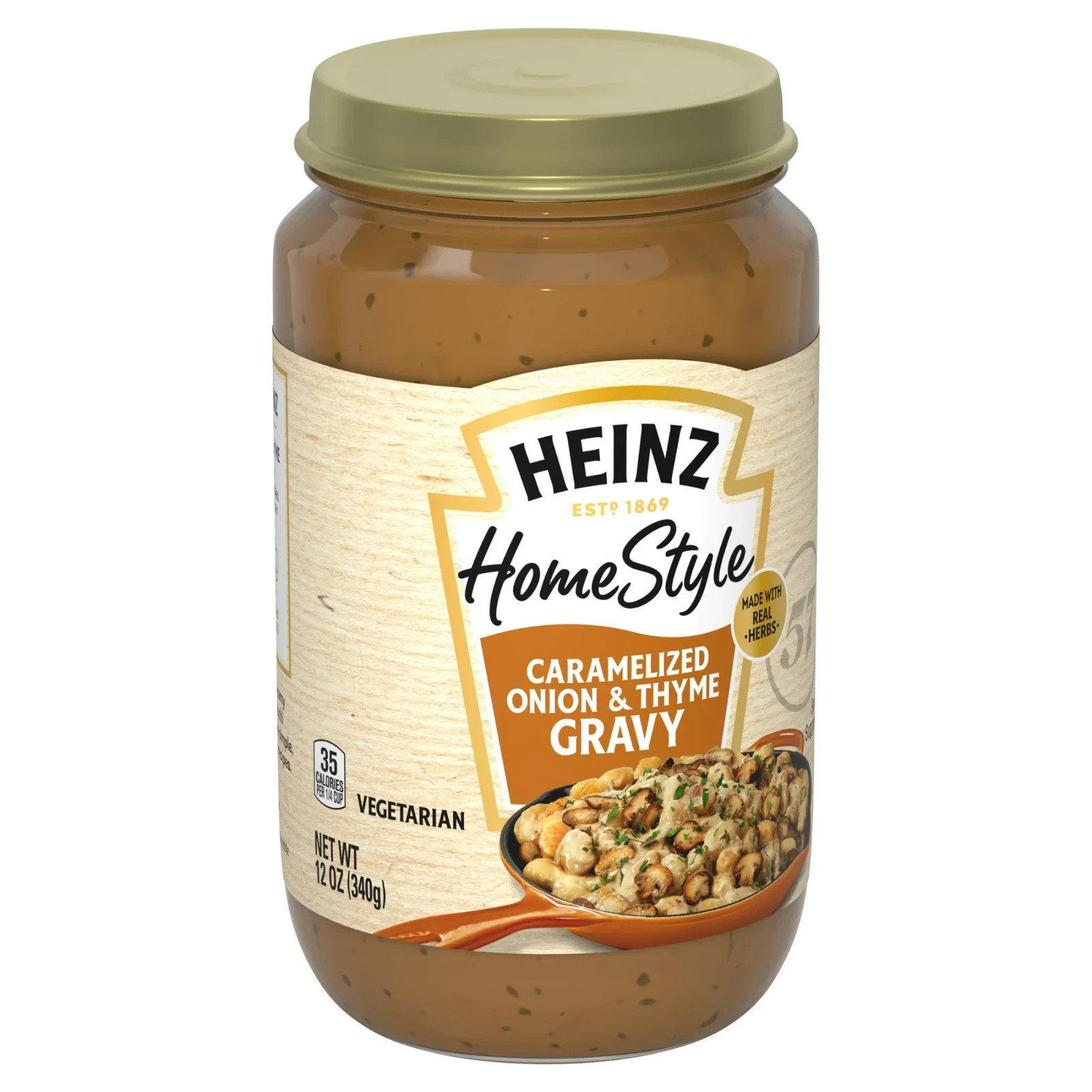 Heinz HomeStyle Caramelized Onion & Thyme Vegetarian Gravy, 12oz gallery