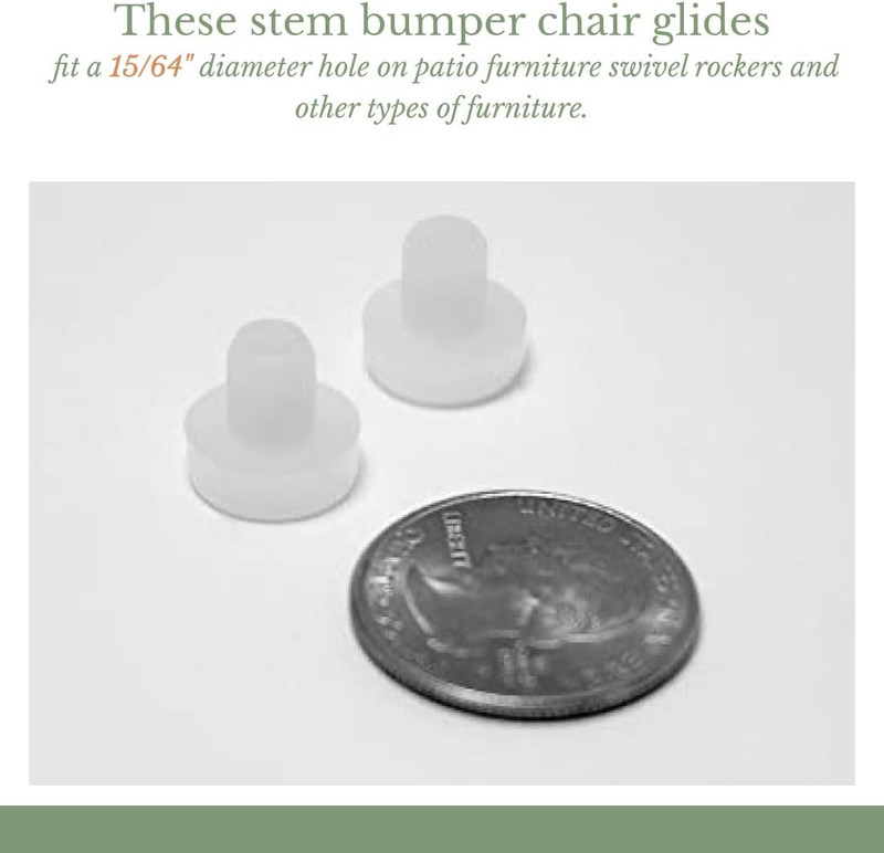 1/2" Nylon Stem Bumper Floor Protector, Protect Your Outdoor Furniture and Patio gallery