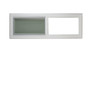 Double Pane Horizontal Window 48" x 16" DP30 TEMPERED GLASS White Vinyl Window gallery