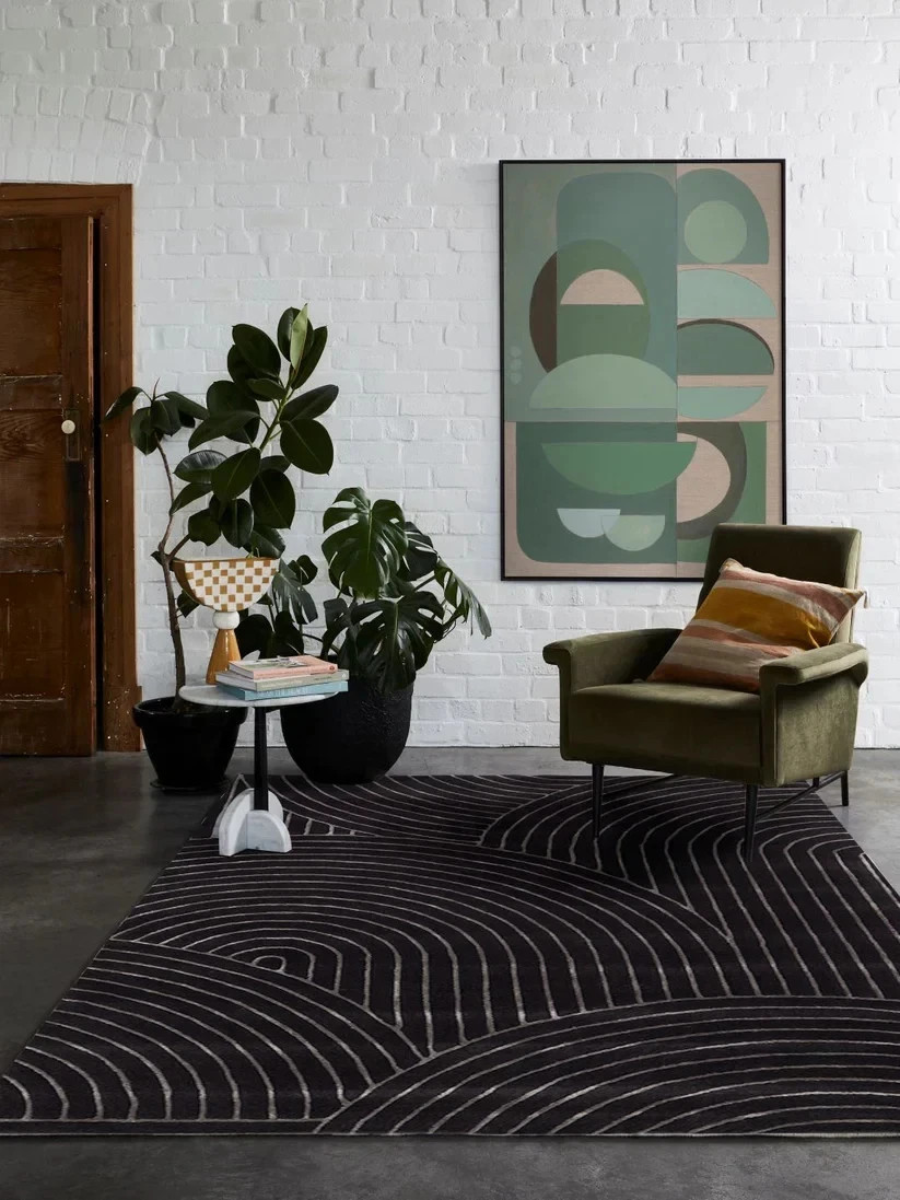 Modern Geometric Hand Tufted Carpe Hand Tufted Wool Area Rug 5x8 Ft area rug gallery