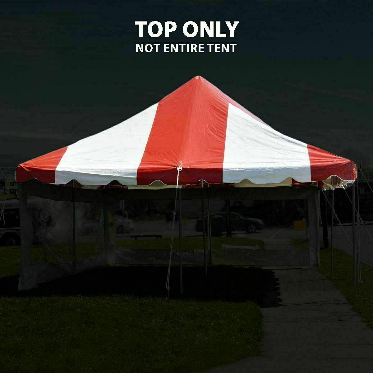 Replacement Pole Tent Canopy Top 20x20 Red Cover Event Wedding Party Gazebo gallery