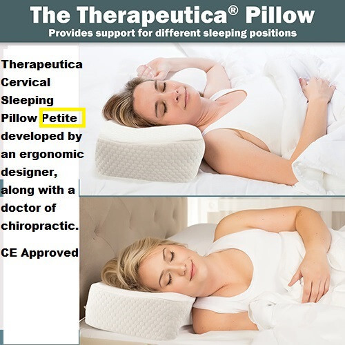 Therapeutica Cervical Sleeping Pillow Petite Ergonomic Design CE Approved gallery