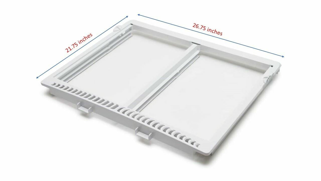 Crisper Cover Compatible with Frigidaire Refrigerator GLRT214TCW9 GLRT216TAB1 gallery