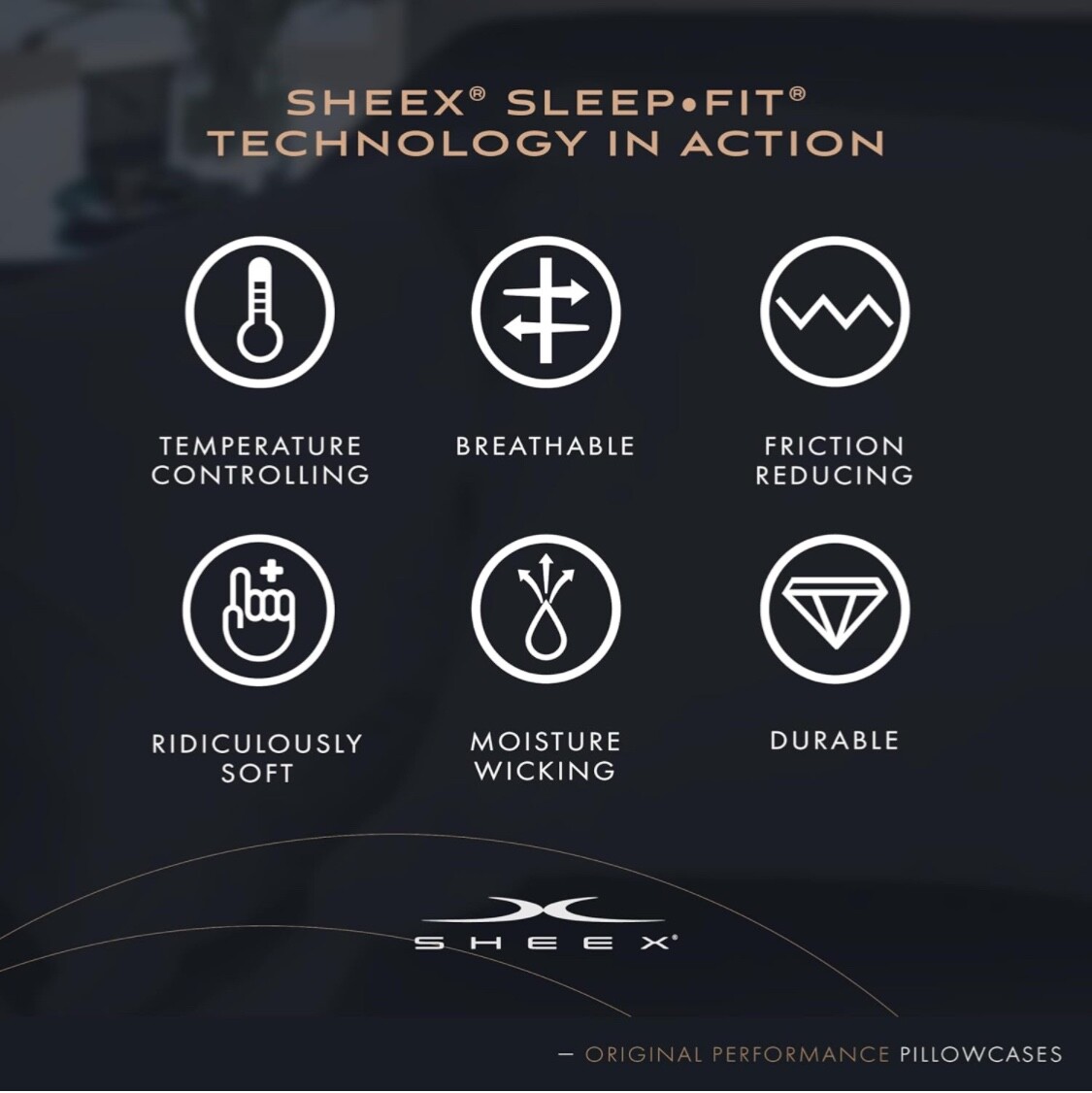 SHEEX Original Performance Cooling Pillowcases, Ultra-Soft King Pillowcase Set, gallery