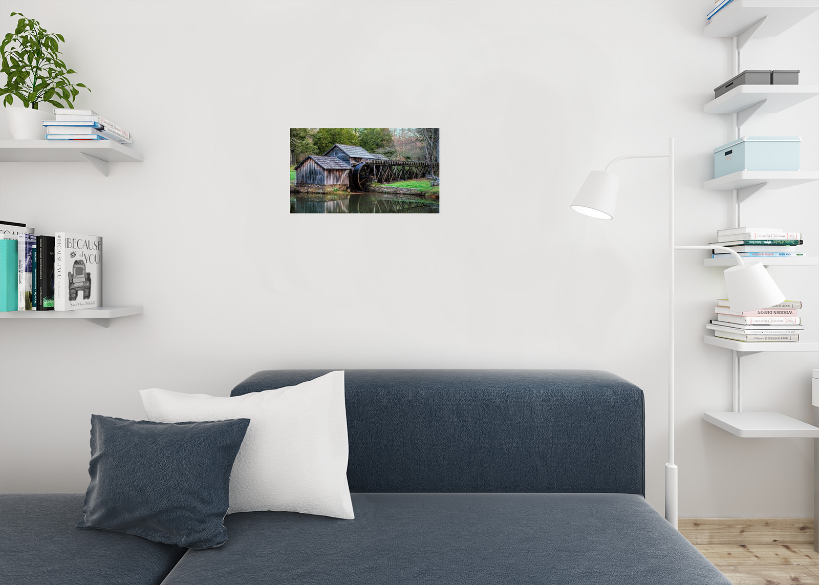 Mabry Mill Watermill Blue Ridge Parkway Virginia Photo Art Poster 18x12 gallery