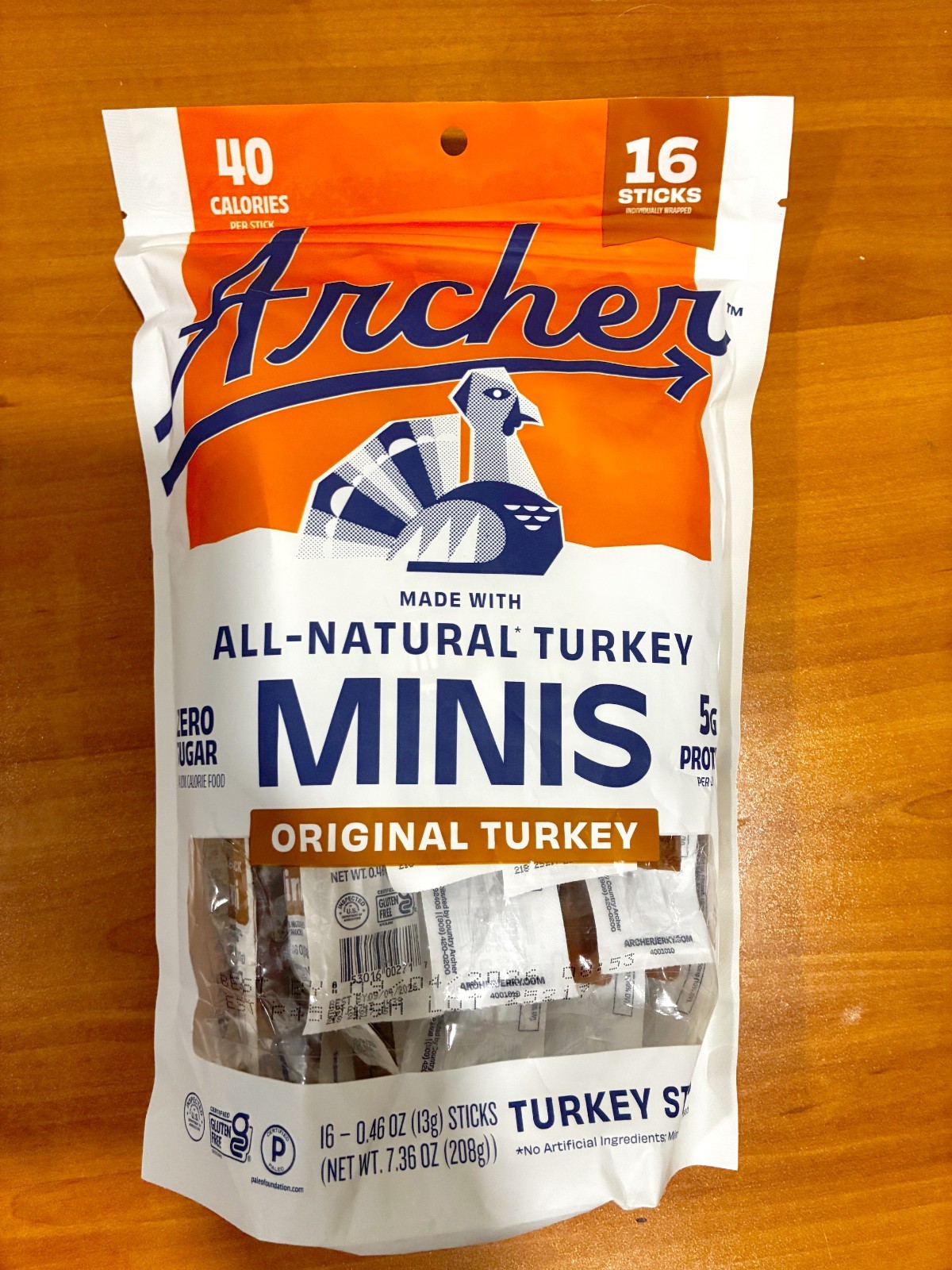 Archer All-Natural Turkey Minis, 16 pack - Expiration Date September 2026 gallery