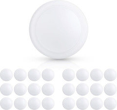 5/6 Inch Dimmable LED Disk Lights, 16.5W Recessed Retrofit Ceiling Downlight, 11