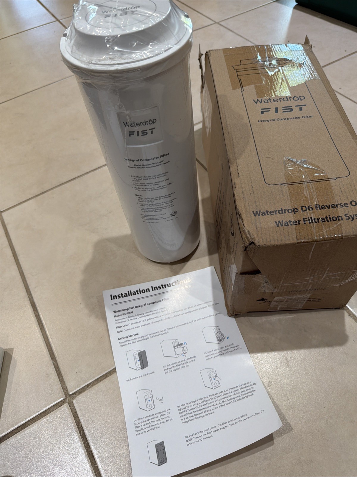 Waterdrop WD-D6RF Filter, Replacement for WD-D6-B Reverse Osmosis System NEW gallery