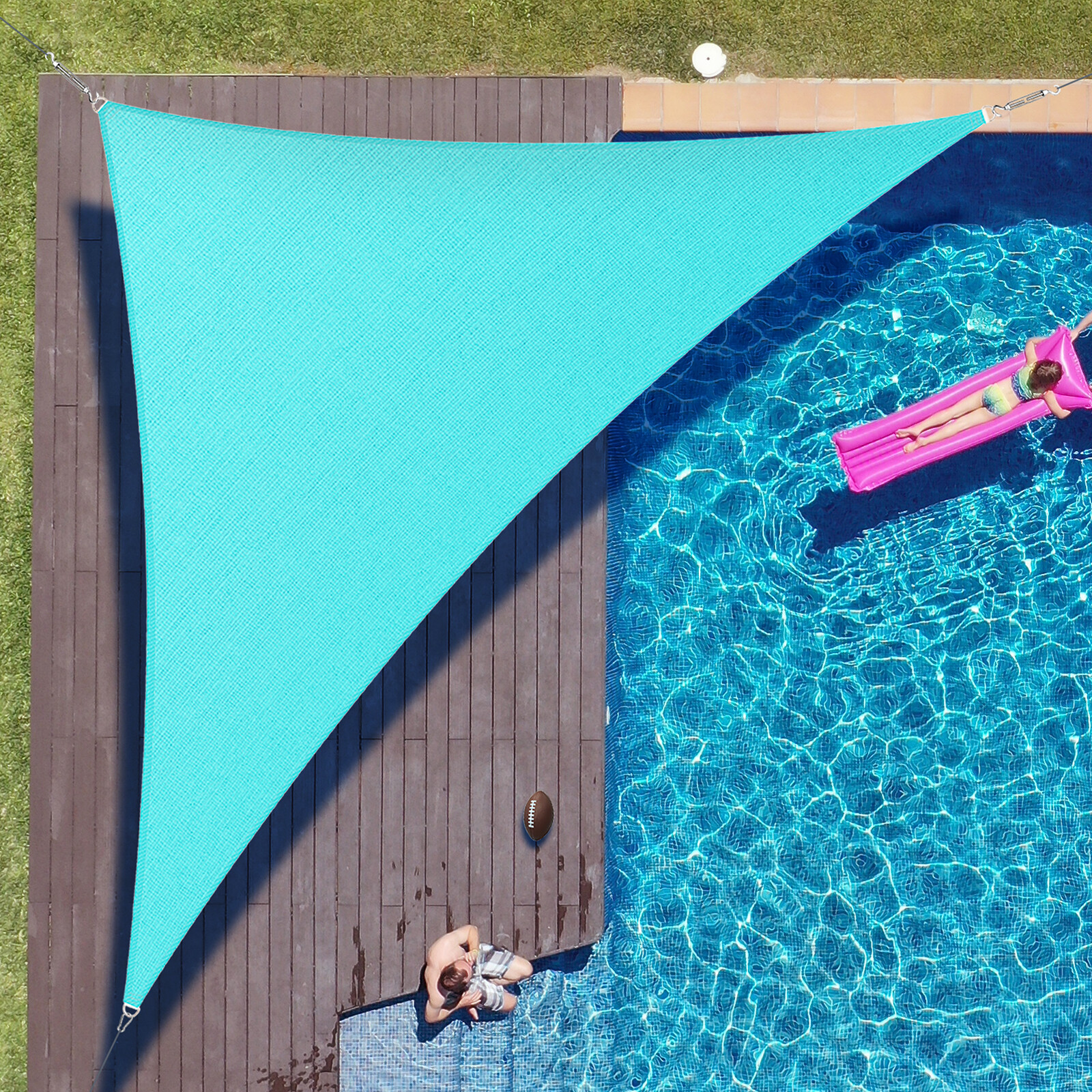 Right Triangle Sun Shade Sail Fabric Garden Patio Pool Awning Canopy Top gallery