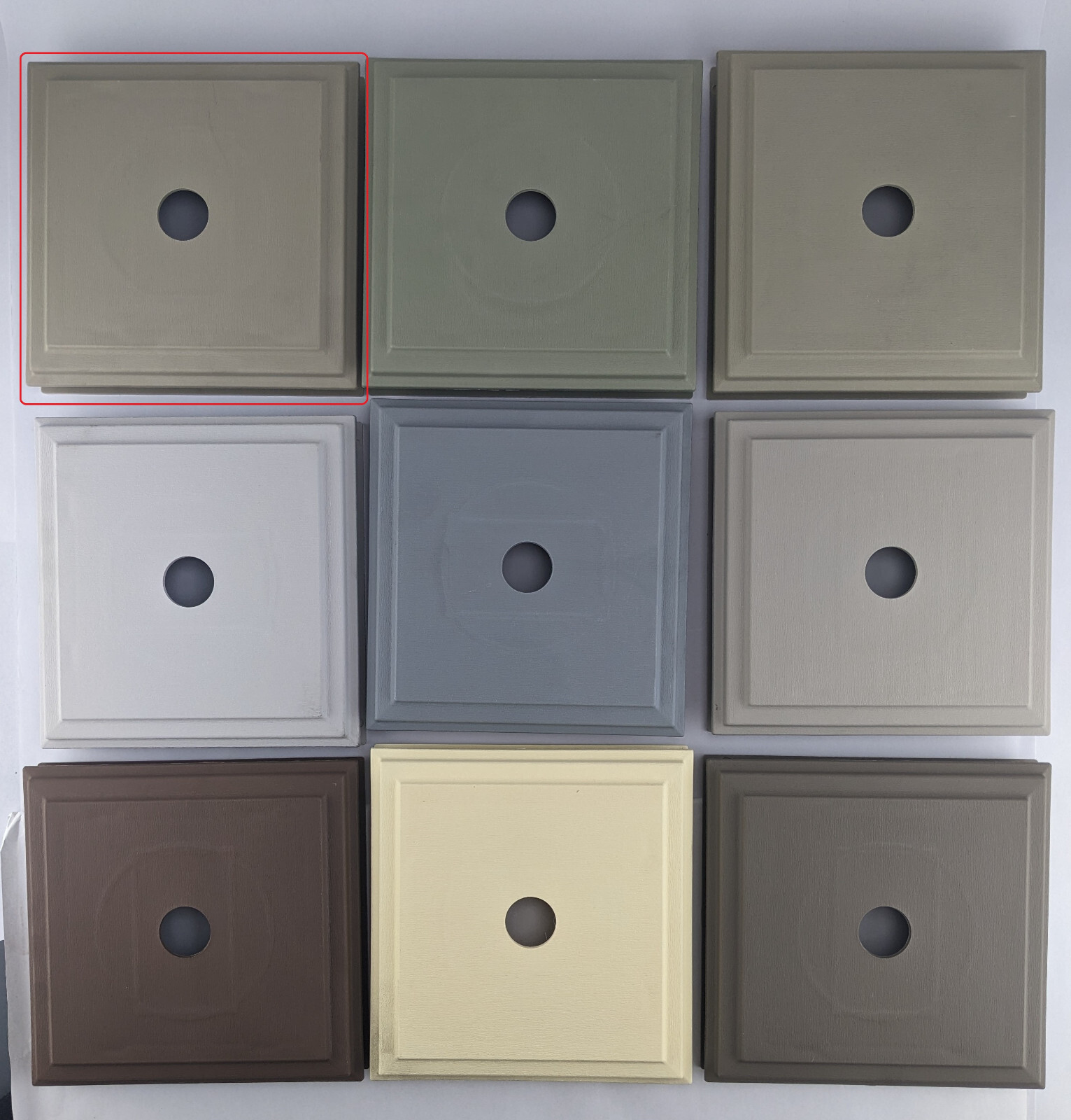 Vinyl Siding Square Standard Mounting Block - Universal Fit - Sand 004 gallery