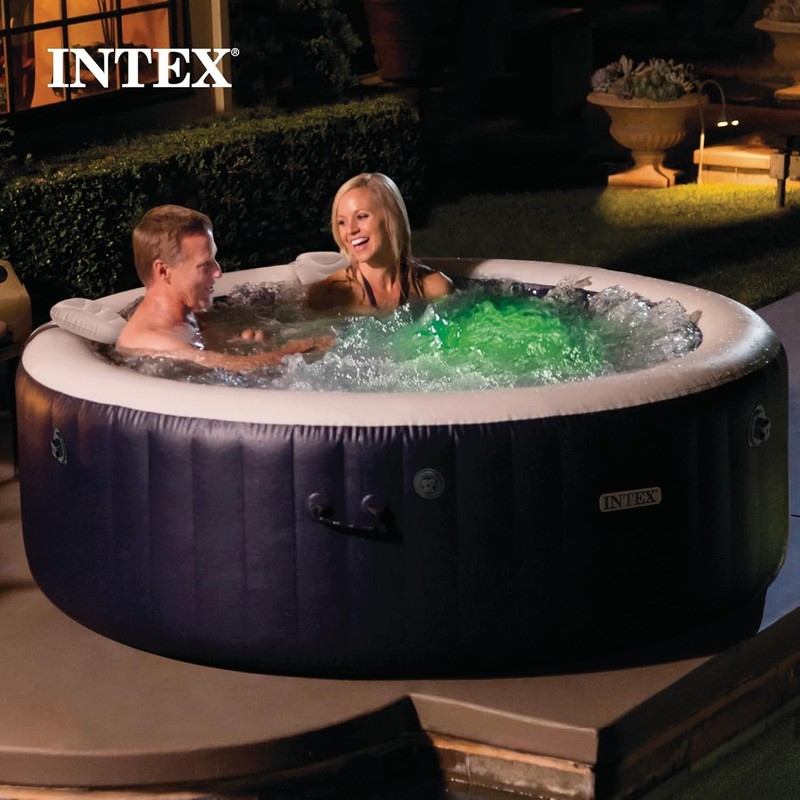 28429EP plus Bubble Massage Spa Set: Inflatable Hot Tub Includes – gallery