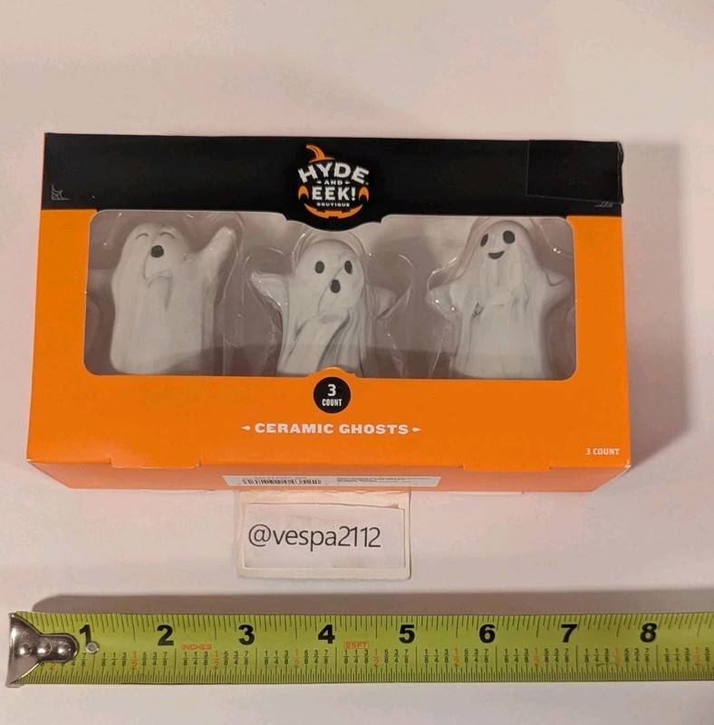 Target Halloween Ghost Mini Mantle Set Of 3 Hyde And Eek Ceramic Ghosts Figures gallery
