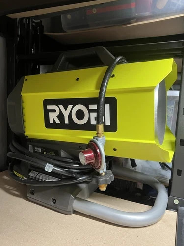 Ryobi ONE+ PCL801B Cordless Hybrid Forced Air Propane Heater - Open Box gallery