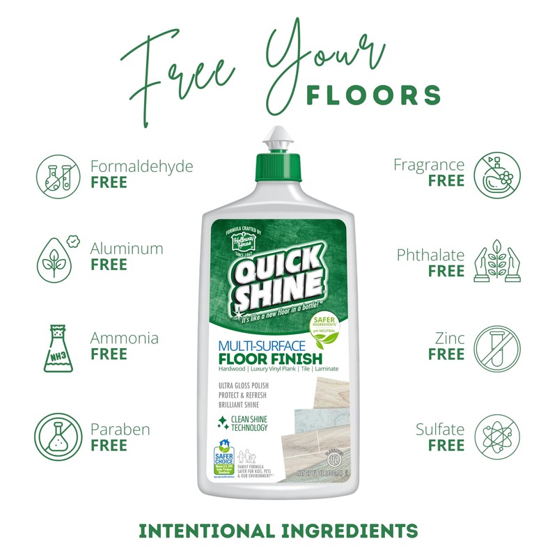 Quick Shine Multi Surface Floor Cleaner and Finish 27 Fl Oz Pack of 2 gallery