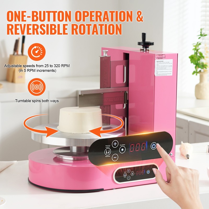 4-12" Cake Cream Decorating Machine Cake Spreading Frosting Smearing Machine gallery