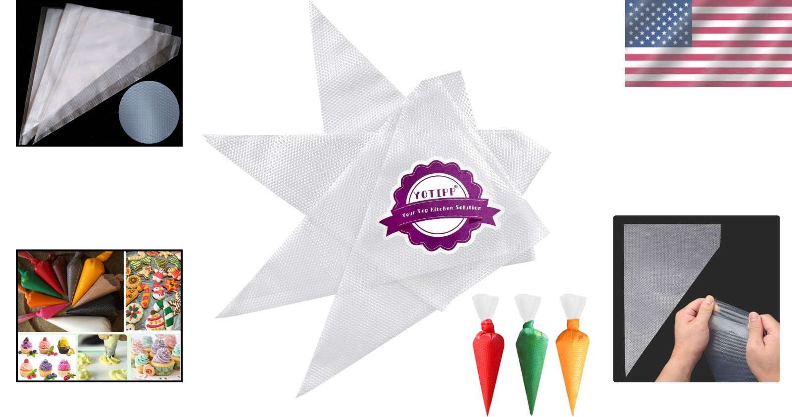 100-Piece 12-Inch Thickened Icing Bags - Professional Quality for Home Bakers gallery