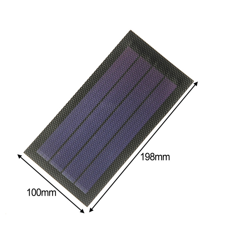 Flexible Amorphous Silicon Solar Panel 1W 6V for Camping and Outdoor Use gallery