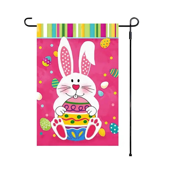 Double Sided Flags Custom Ester Garden Flag 28x40in 12x18in Happy Easter Flag gallery