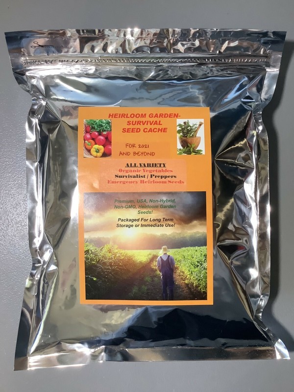 Wholesale Vegetable Seed Cache 190 Heirloom Varieties GARDEN/STORAGE non gmo gallery