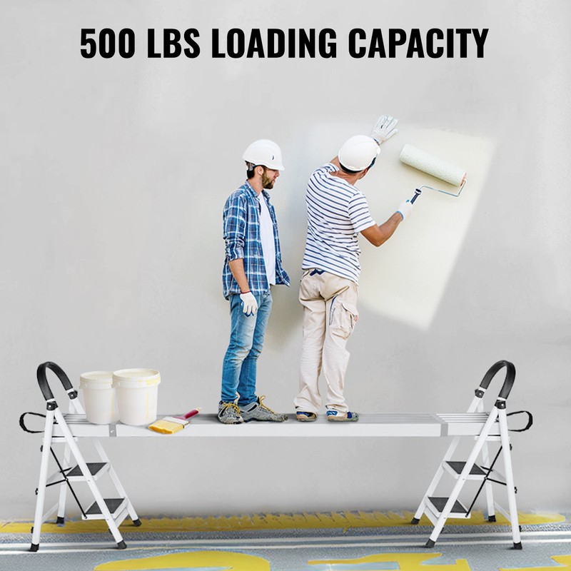 VEVOR Aluminum Work Plank Telescoping 6-9 ft 500 lb Capacity Scaffold Plank gallery