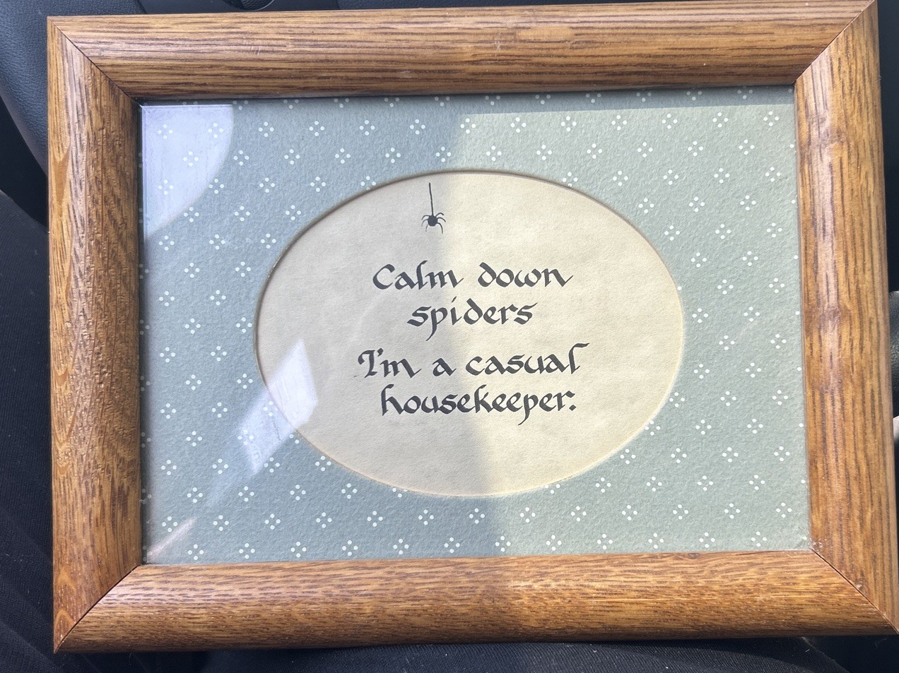 1985 Casual Housekeeper Handmade Folk Art Vintage Wood Frame Cottage Core Granny gallery