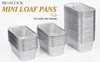 50 Pack 1Lb Mini Loaf Pans, 6” x 3.5” x 2” Foil Disposable Loaf Pans, Aluminum gallery
